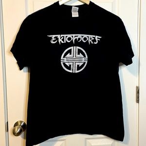 Gildan b&w Ektomorf ‘Groove Assault Tour 2016’ graphic band tee unisex sz L